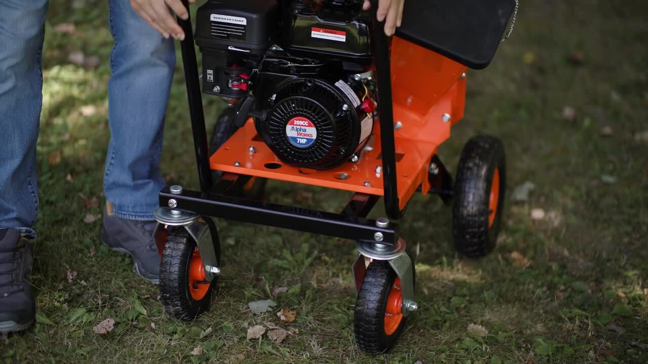 SuperHandy Leaf Vacuum & Wood Chipper – 7 HP 209cc Gas Engine, 6