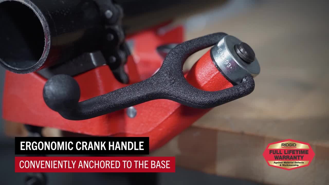 RIDGID 1/8 in. to 4 in. Pipe Capacity, Top-Screw Bench Chain Vise