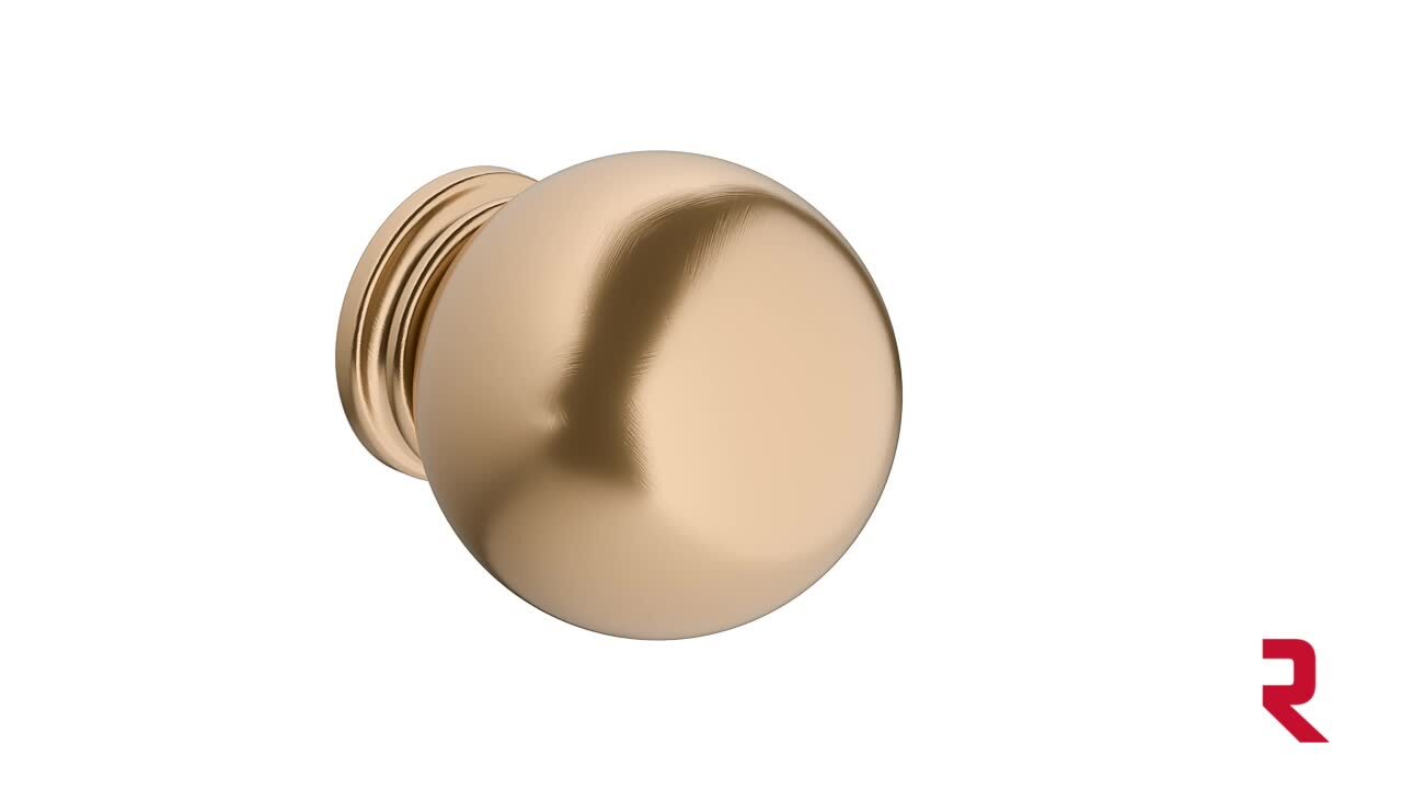 Firenze Collection 1 3/16-inch (30 mm) Champagne Bronze Traditional Round  Closet Door Knob