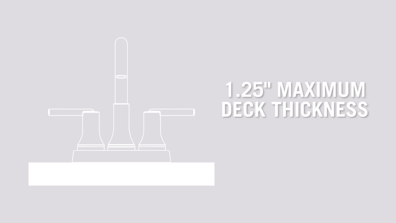 Foundations 4 in. Centerset 2-Handle Bathroom Faucet in Brushed Nickel