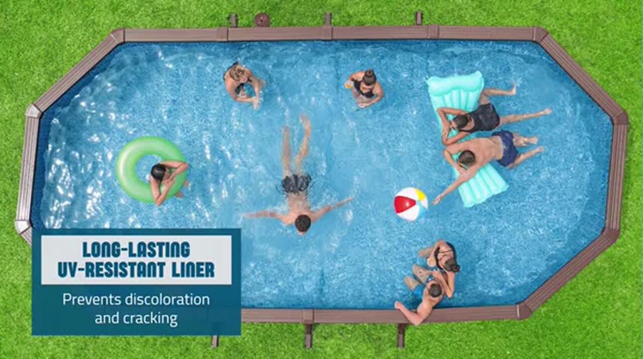 Bestway Hydrium 24 ft. x 12 ft. Oval 52 in. Deep Above Ground Pool
