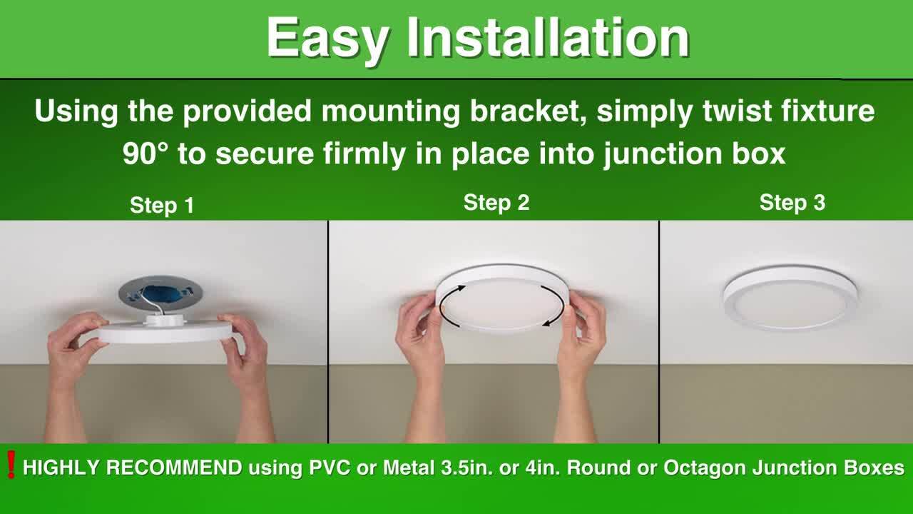 8in Directional Marker Box Green and White (Box)