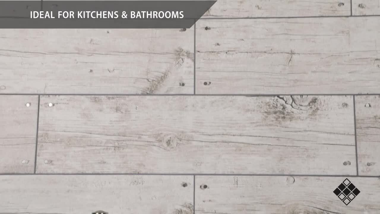 Merola Tile Cottage White 5-7/8 in. x 23-5/8 in. Ceramic Floor and Wall Tile (12.2 sq. ft. / case)