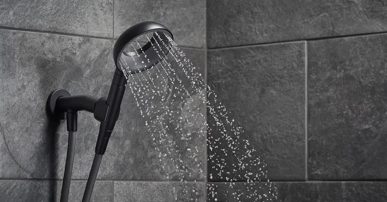 KOHLER Statement VES 1-Spray Patterns with 1.5 GPM 6 in. Wall Mount Fixed Shower Head in Polished Chrome