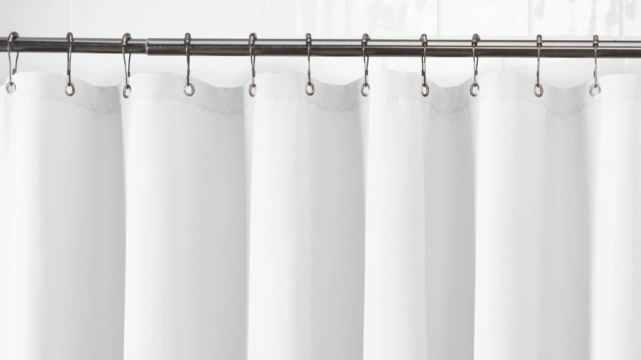Plastic HOME COLLECTION SHEER LIGHTWEIGHT SHOWER CURTAIN Liner~NEW Black 