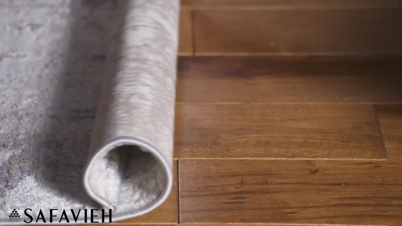 SAFAVIEH Amelia Ivory/Gray 9 ft. x 12 ft. Abstract Area Rug