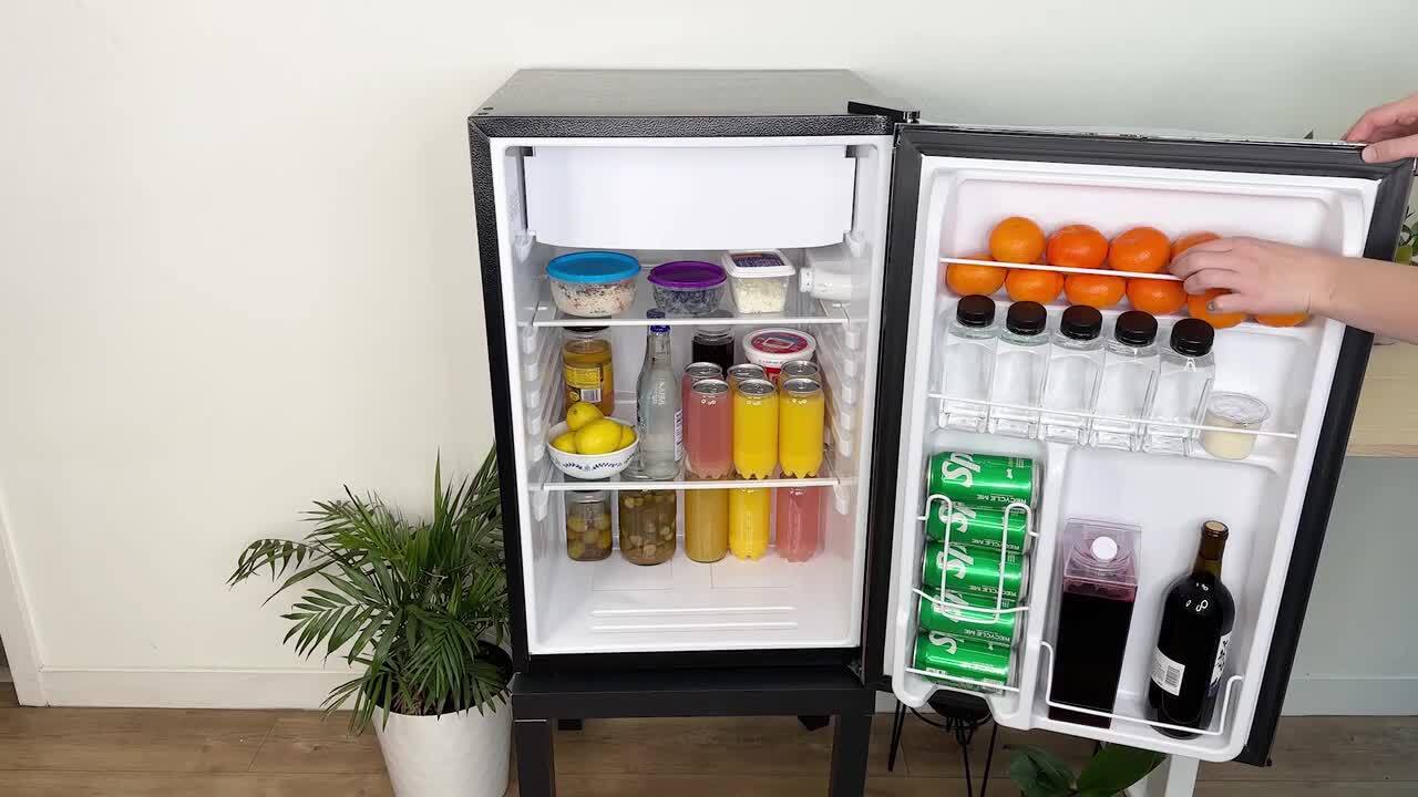 Frigidaire Retro Mini Fridge with Platinum Door Design