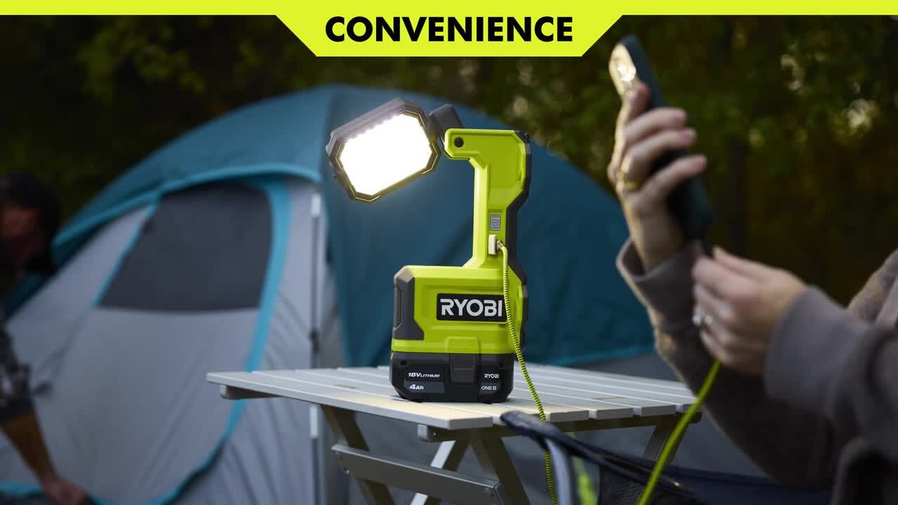 RYOBI ONE+ 18V Hybrid Cordless LED Magnetic Task Light (Tool Only