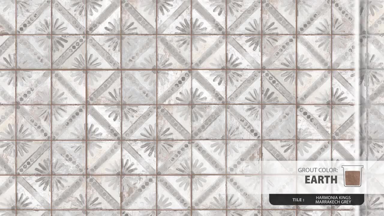 Merola Tile Harmonia Kings Marrakech Grey 13 in. x 13 in. Ceramic