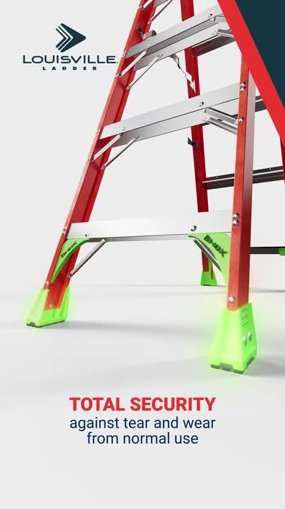 Louisville Ladder 6 ft. Fiberglass Cross Step Ladder with 300 lbs