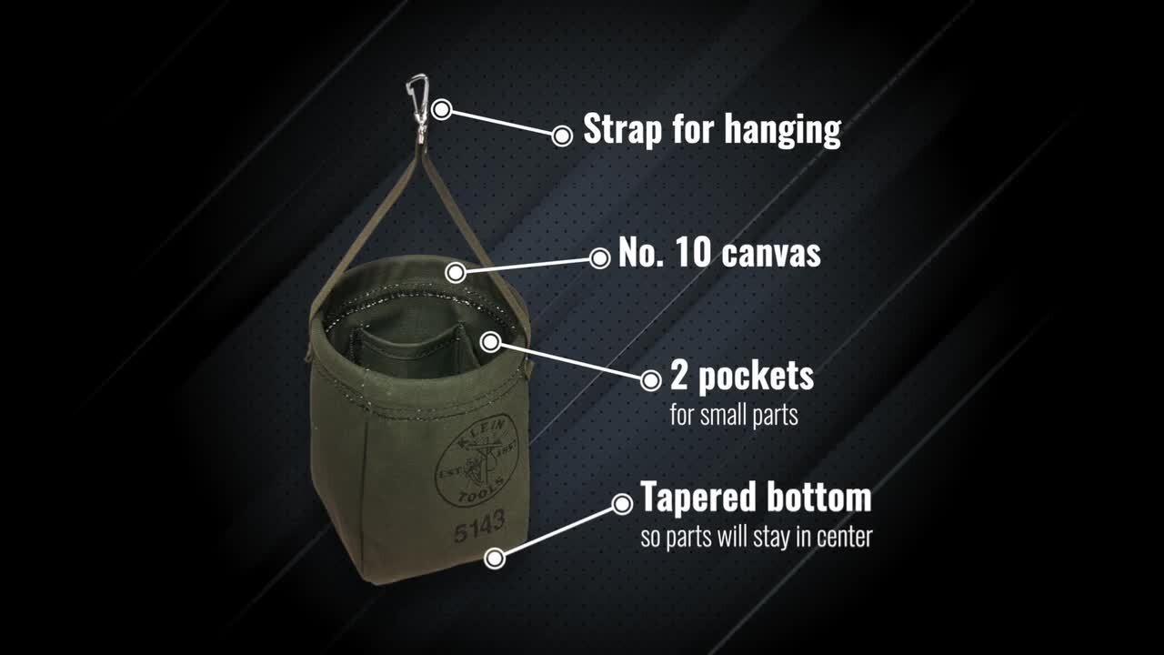6.5 in. Canvas Tapered Bottom Tool Bag 6.5 in. Canvas Tapered Bottom Tool Bag