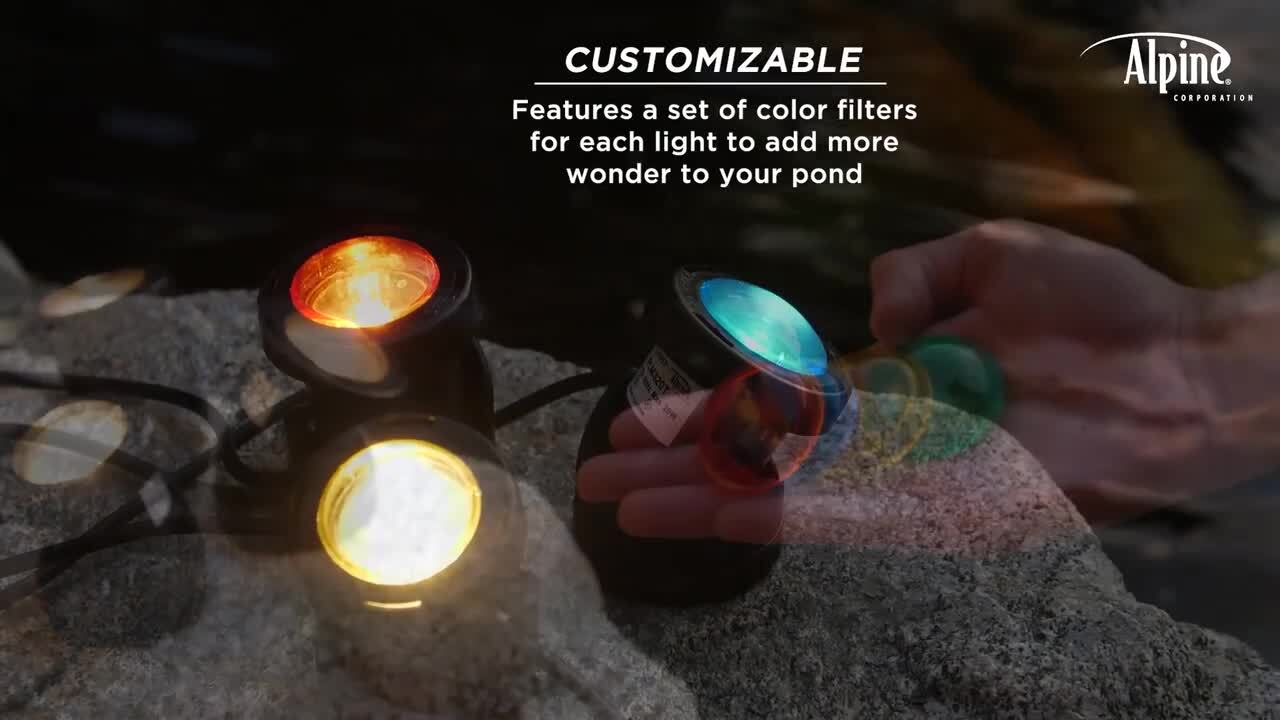 Alpine Corporation Power Beam Set of 3 Indoor/Outdoor 20-Watt