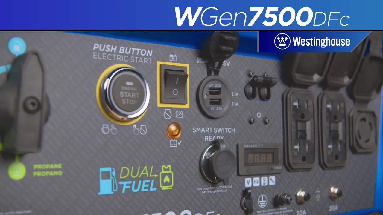 Westinghouse WGen7500 - 7500 Watt Electric Start Portable