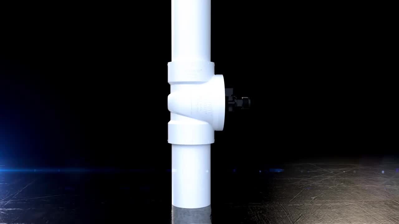 Testrite 3 in. PVC Schedule 40 Test Plug with Valve Fitting Testrite 3 in. PVC Schedule 40 Test Plug with Valve Fitting
