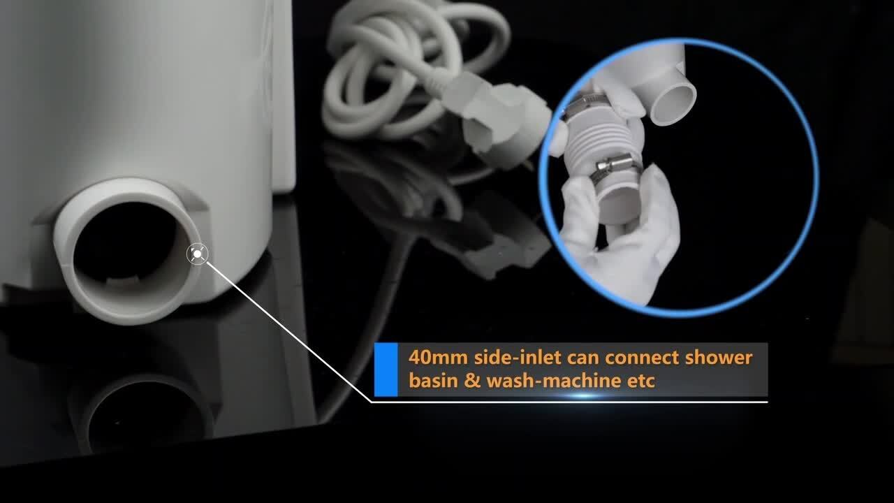 Rear Outlet Macerating 2-Piece 1.0/1.6 GPF Dual Flush Round Toilet, with 0.8 HP Macerating Pump in White Rear Outlet Macerating 2-Piece 1.0/1.6 GPF Dual Flush Round Toilet, with 0.8 HP Macerating Pump in White