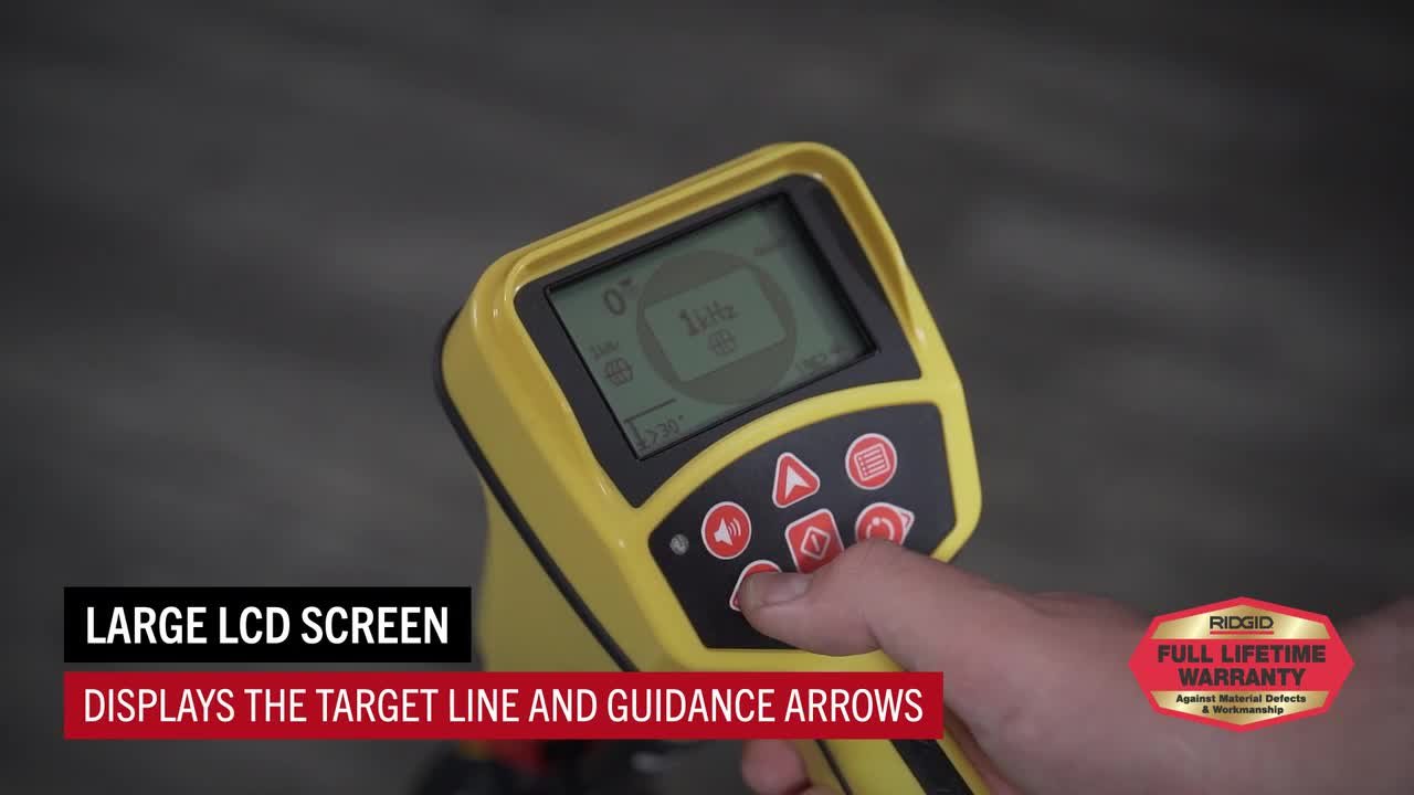 RIDGID SeekTech SR-20 Utility Pipeline Locator/Receiver with Omni