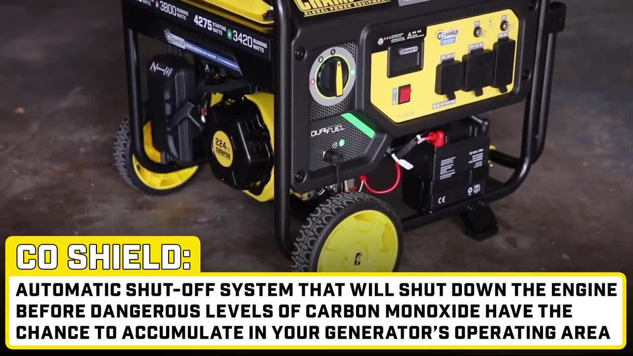 Champion Power Equipment 4750/3800-Watt Electric Start Dual Fuel 