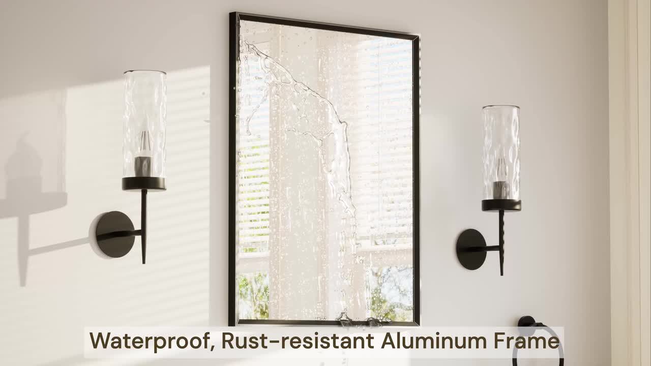 KeonJinn 36 in. W x 36 in. H Rectangle Aluminum Framed Wall