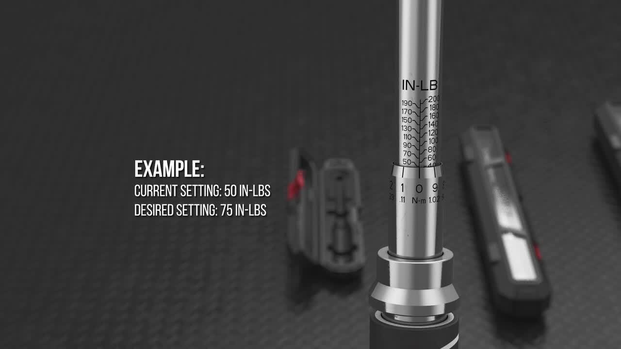 1/4 in. Drive Micrometer Click Torque Wrench 40 in./lbs. to 200 in./lbs.