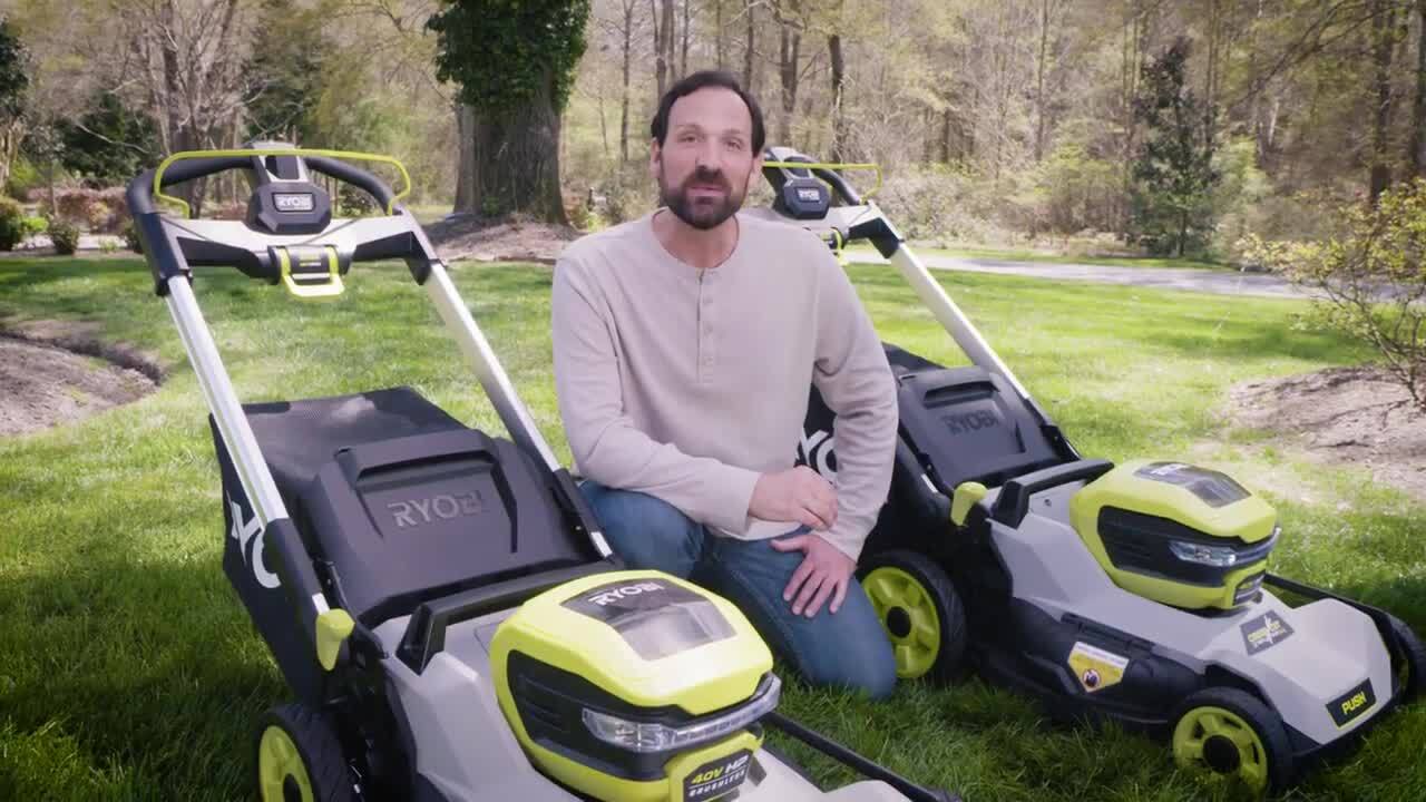 Ryobi self propelled cordless deals lawn mower