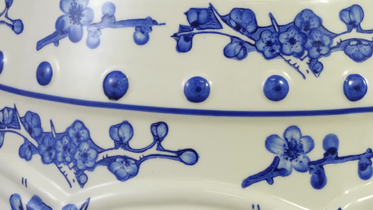 ○Blue dish○31×23○ALUMINIA・ Cop◇希少◇ A group of eight