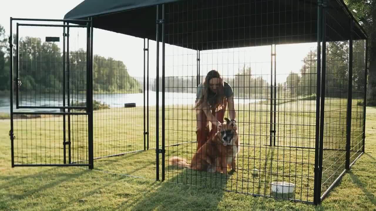 Lucky Dog 10 ft. x 10 ft. All Season Waterproof Dog Kennel Cover