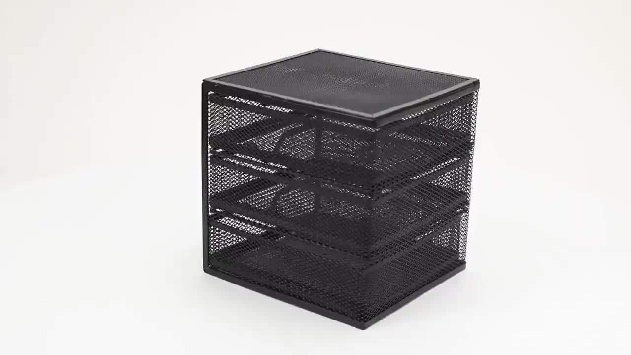 Mind Reader Mesh Mini 3-Tier Drawer Organizer, Desk Supplies