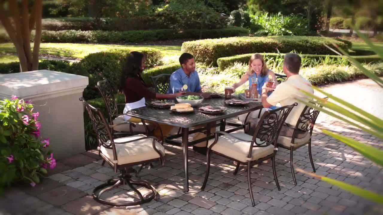 Martha stewart 7 piece deals outdoor dining set