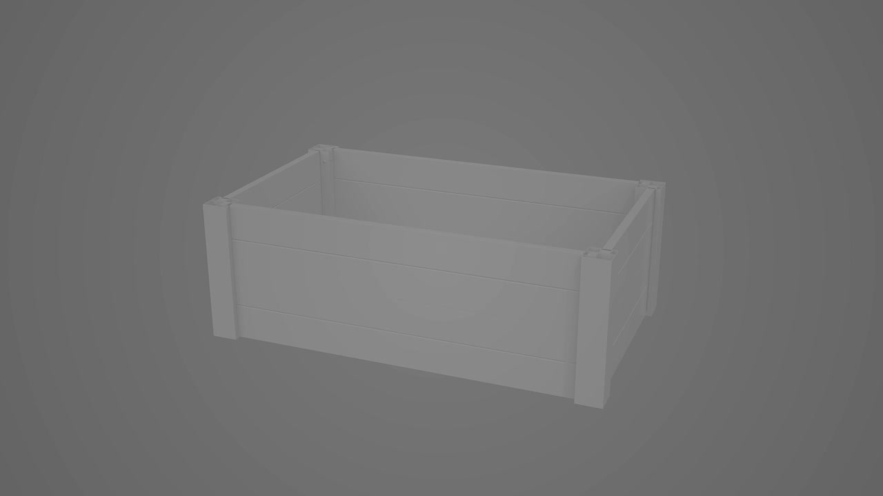 Durable white vinyl privacy fence panel screen with planter box