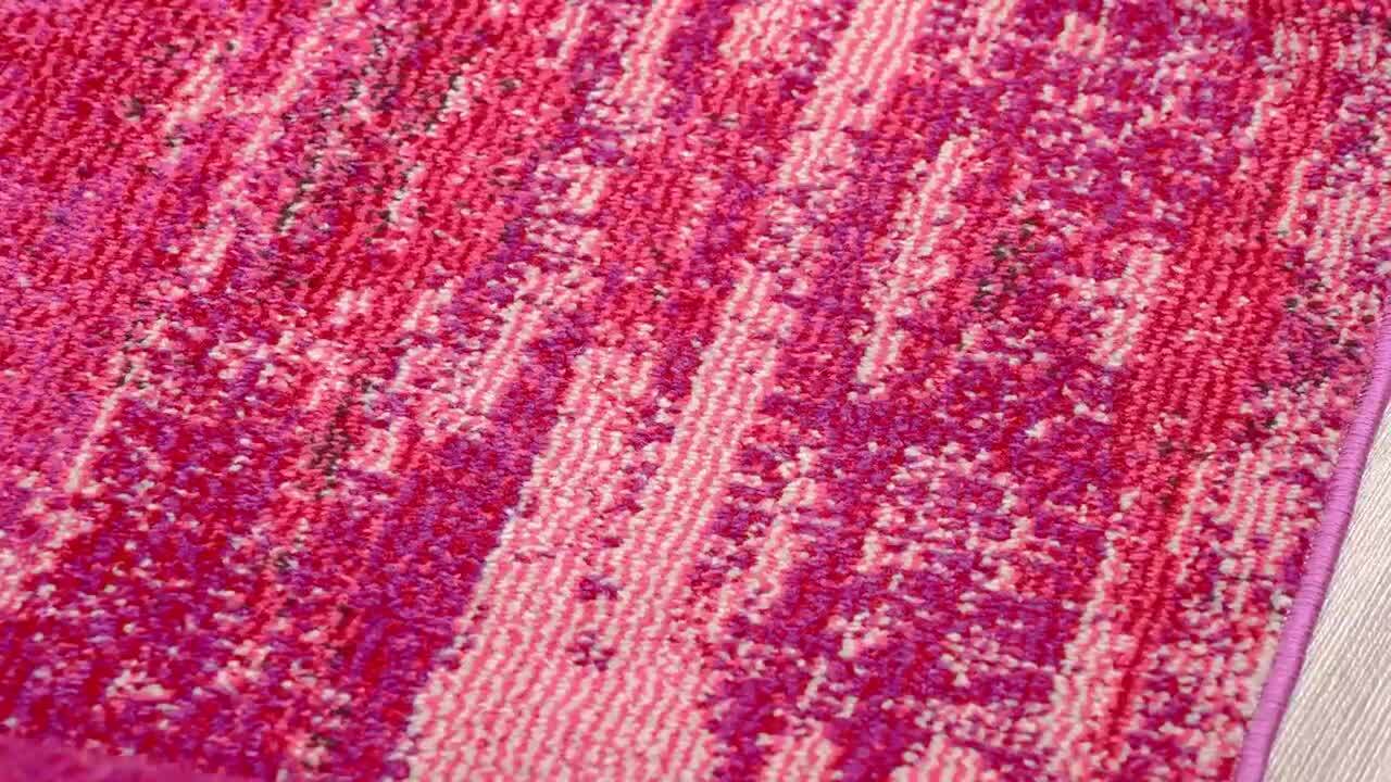 Unique Loom Jardin Lilly Pink 9' 0 x 12' 0 Area Rug 3128093 - The