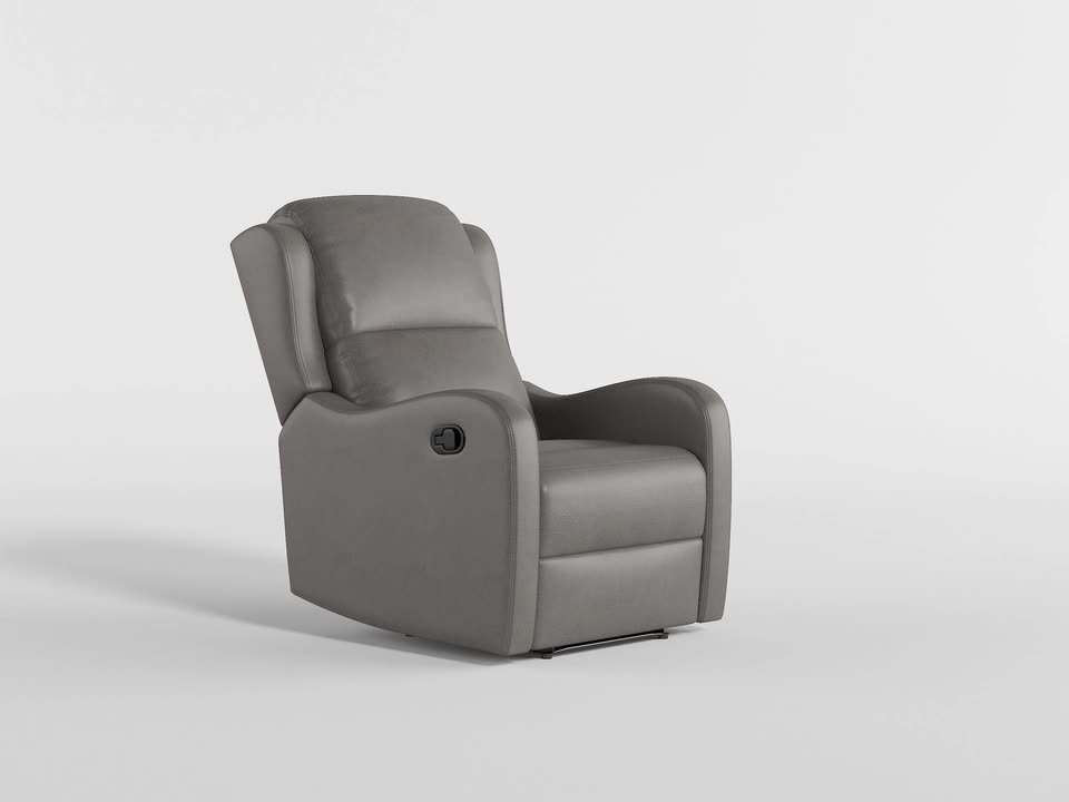 Lazzara Laurel Brown Microfiber Manual Recliner 8527BRW-1