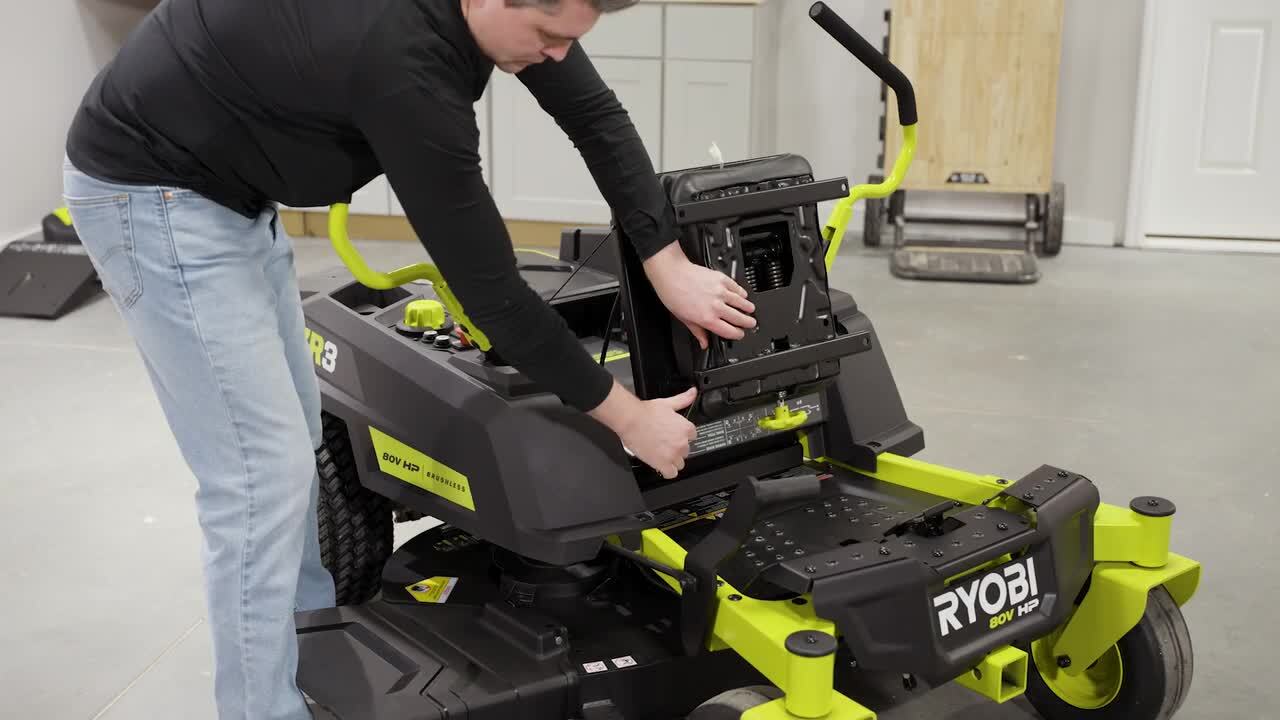 RYOBI Seat Suspension, Armrests and Headlight for 80V HP 42 in