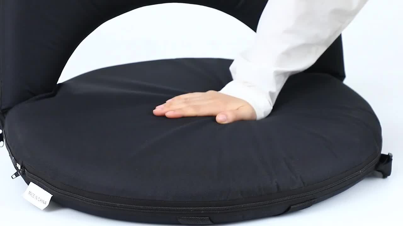 Inflatable Seat Cushion – Stadium, Airplane & Travel Comfort - 2 Inch Thick Self-Inflating Foam, Perfect For Bleachers, Camping, Office, Car - Includes Travel Bag And Carabiner