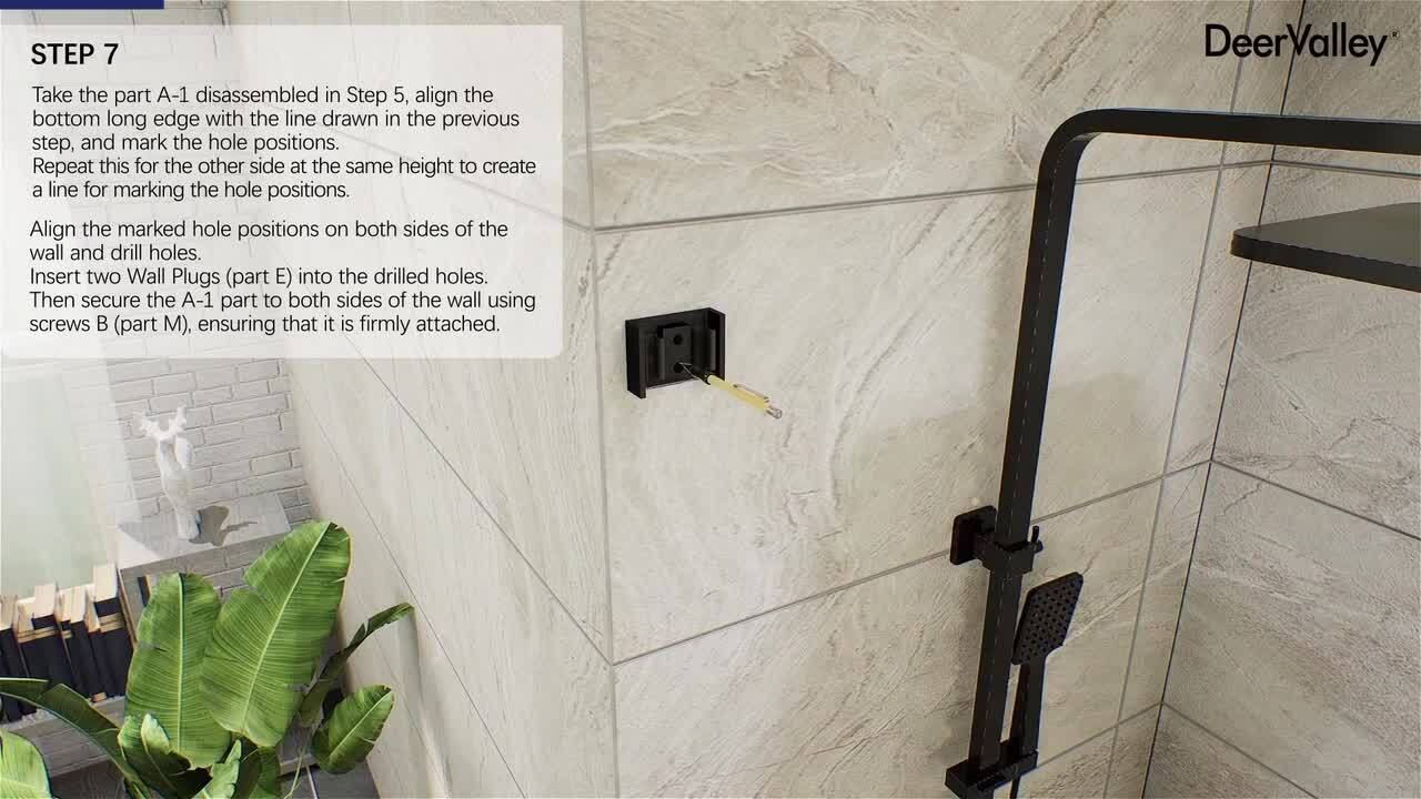 DEERVALLEY 60 in. W x 76 in. H Double Sliding Framed Shower Door in Brushed Gold with 3/8 in. (10 mm) Clear Glass