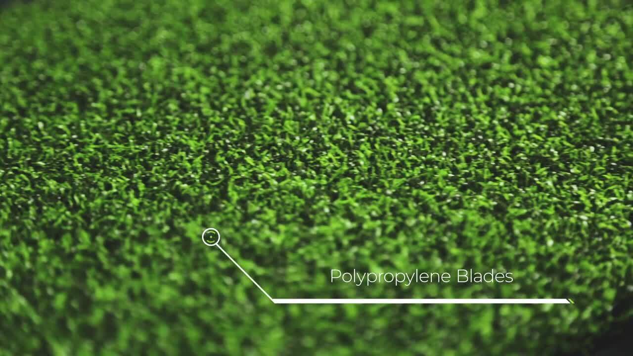 Eco 85 Silver Putt Field + Lime Green 15 ft. Wide + Cut to Length