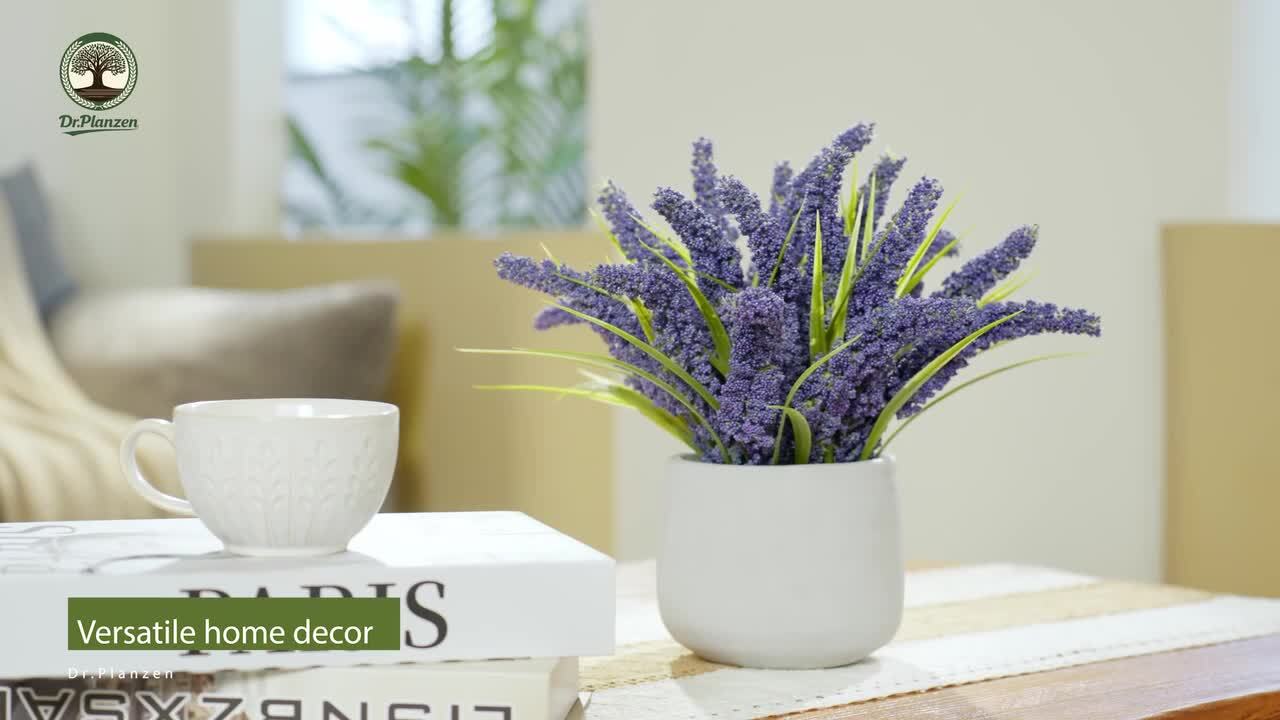 DR.Planzen 12in Artificial Plants Flowers Outdoor 21 Bundles UV