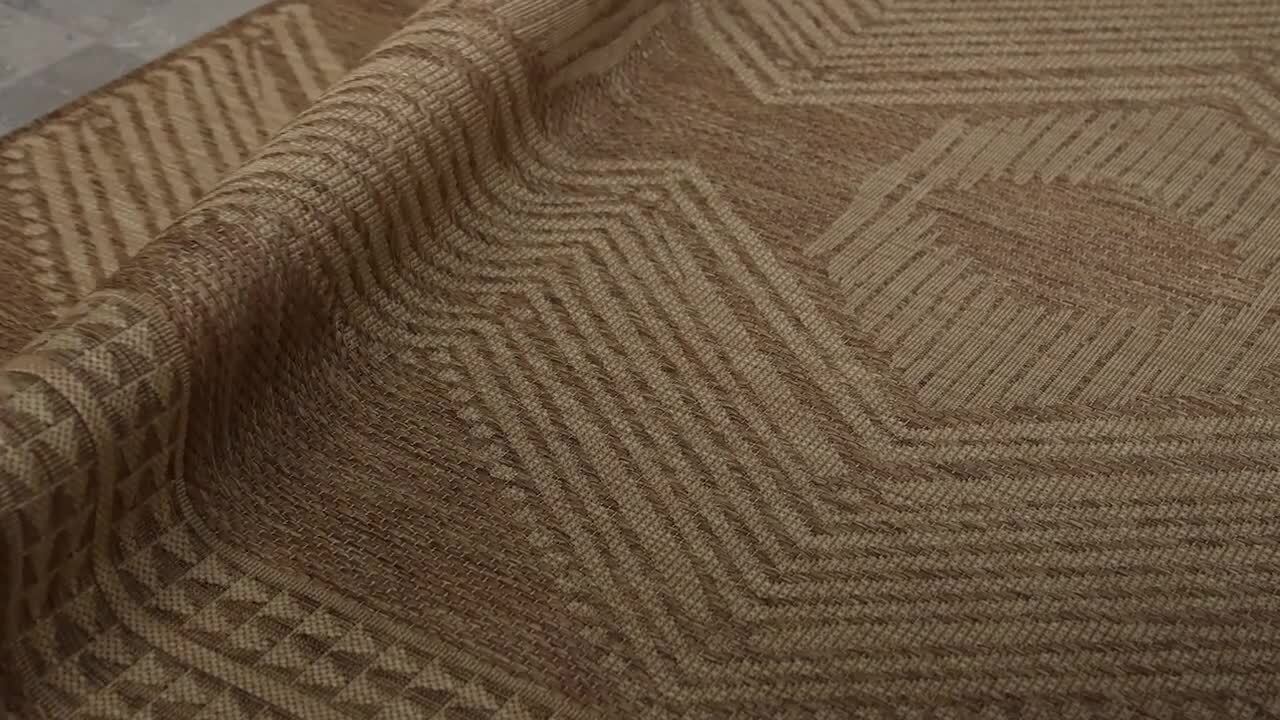 nuLOOM Ranya Tribal Light Brown 5 ft. x 8 ft. Indoor/Outdoor