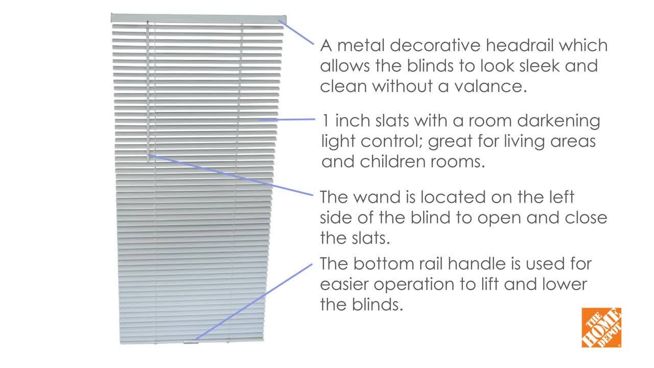 Hampton Bay Gray Cordless Room Darkening Vinyl Mini Blinds with 1 in.  Slats-24 in. W x 72 in. L (Actual Size 23.5 in. W x 72 in. L)  10793478586318 - The Home Depot