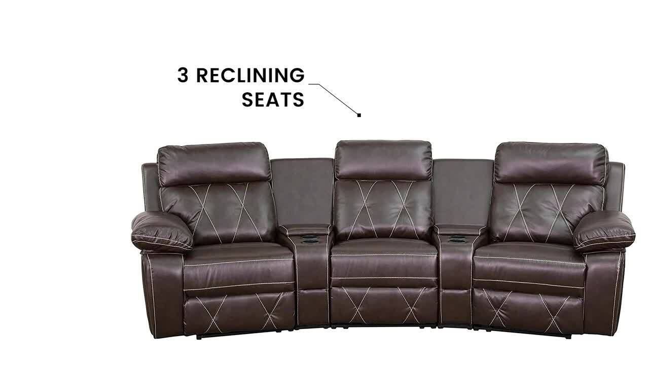 Curved theater seating discount furniture