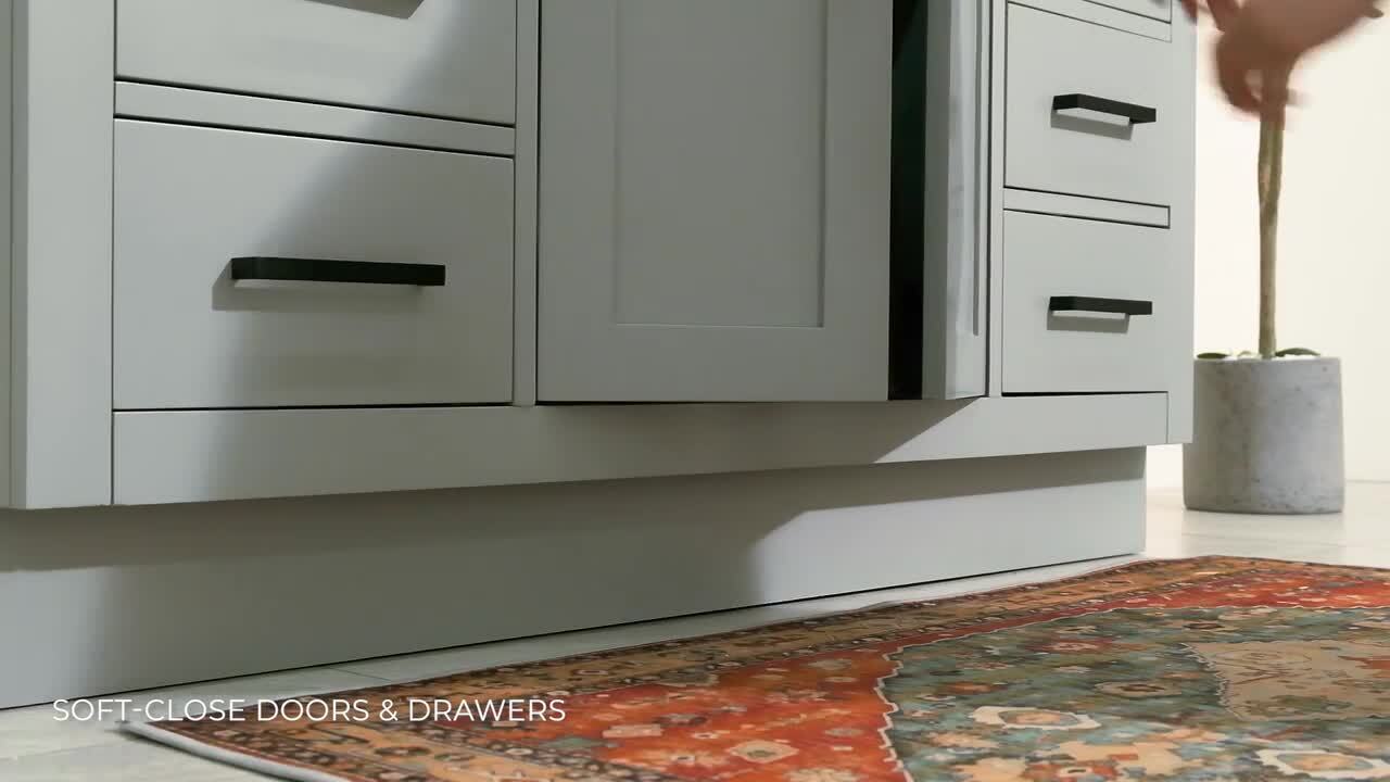 Cambridge 36-in W x 48-in H x 2-in D Grey Nordic Wood Engineered Wood Door Base Stock Cabinet Cambridge 36-in W x 48-in H x 2-in D Grey Nordic Wood Engineered Wood Door Base Stock Cabinet