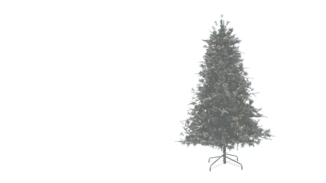 First Traditions Duxbury Christmas Tree with Hinged Branches, 6 ft