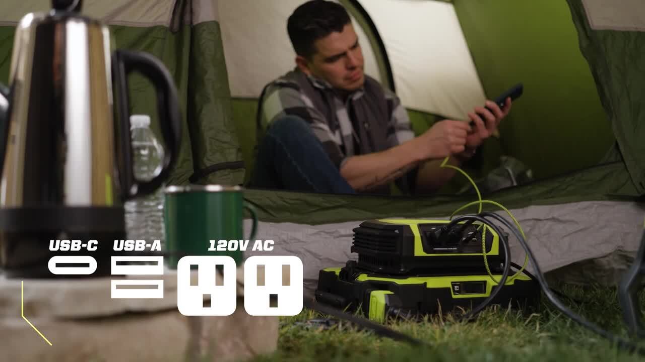 RYOBI 80V 1000-Watt Power Source (Tool Only) RY80BG02B - The