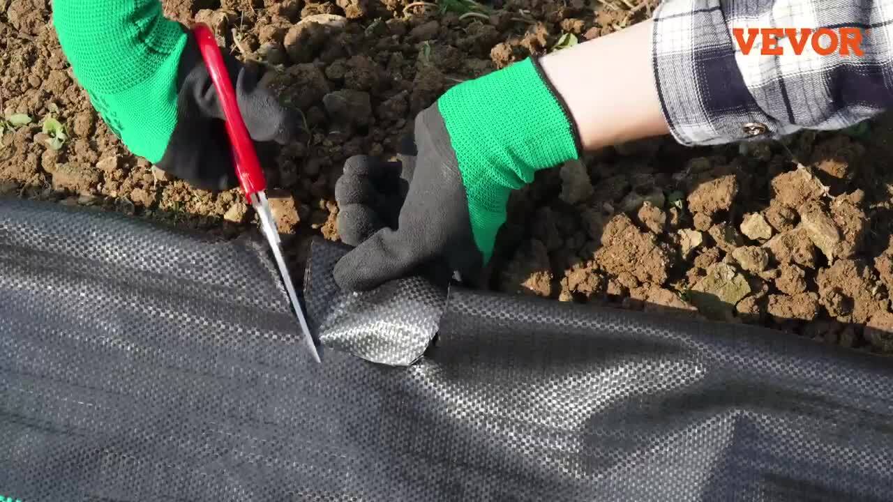 VEVOR Geotextile Fabric 6 ft. x 300 ft. Weed Barrier Landscape 