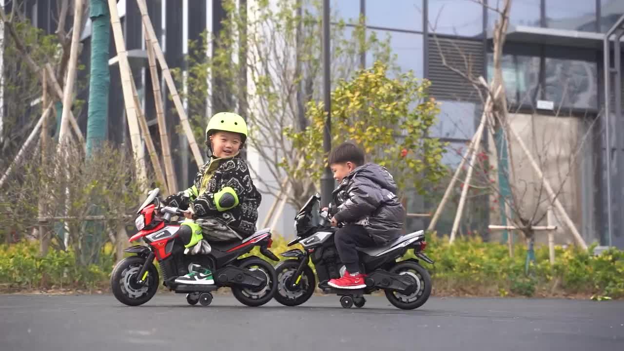 TOBBI 12-Volt Ride On Motorcycle Electric Dirt Bike for Kids with