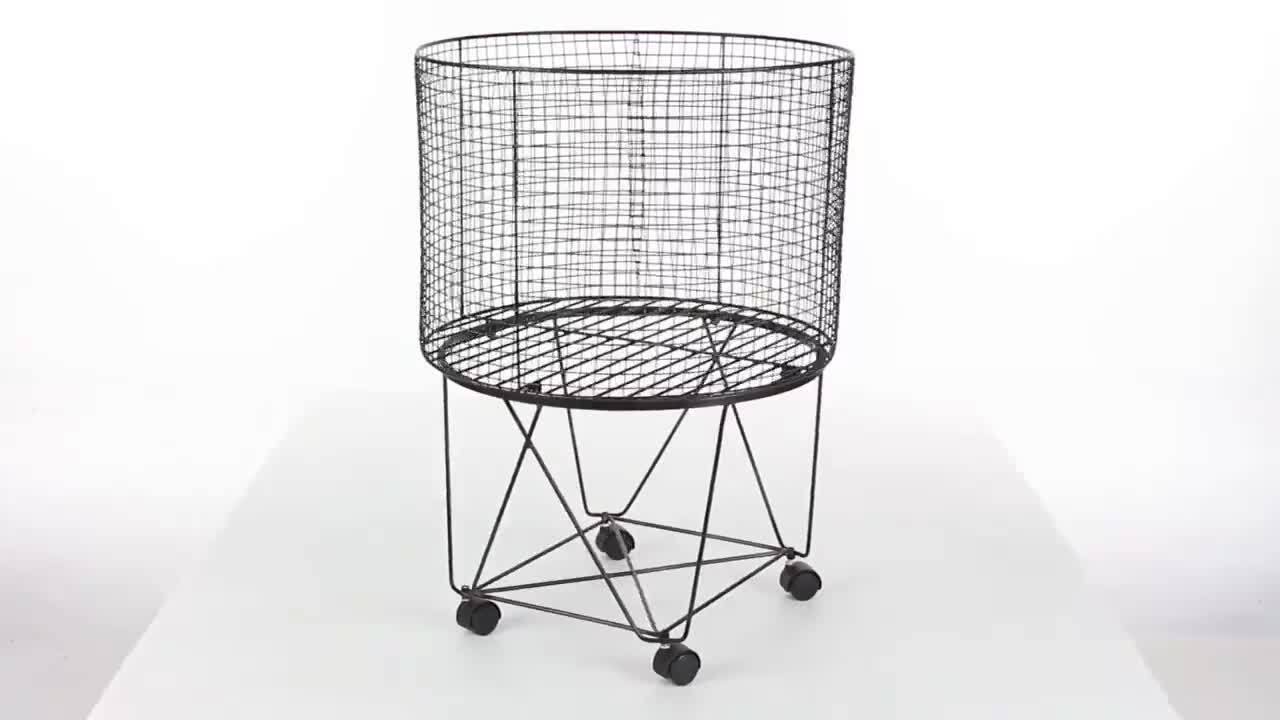 Cole & Grey Striking Unique Styled Metal Storage with Casters