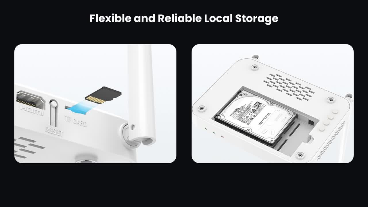 ZOSI 4K 8CH WiFi 6 Security Camera System With 1TB NVR & 4 Outdoor Cameras