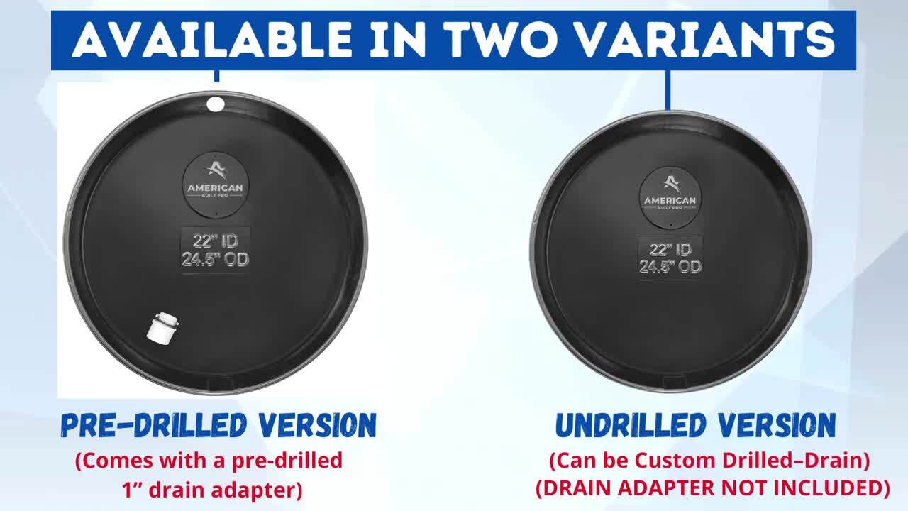 20 in. Aluminum Water Heater Pan with PVC Drain Connection (Case of 10) 20 in. Aluminum Water Heater Pan with PVC Drain Connection (Case of 10)