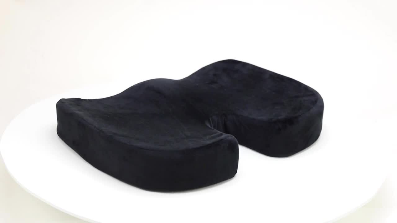 Mind Reader Memory Foam Seat Cushion Black