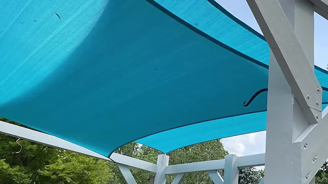 22 ft. x 22 ft. x 22 ft. Gray Triangle Shade Sail