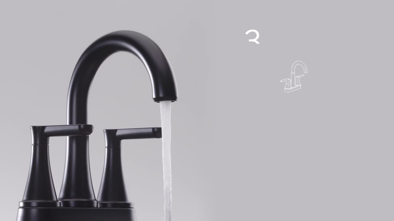 Delta Greydon 4 in. Centerset Double Handle Bathroom Faucet in